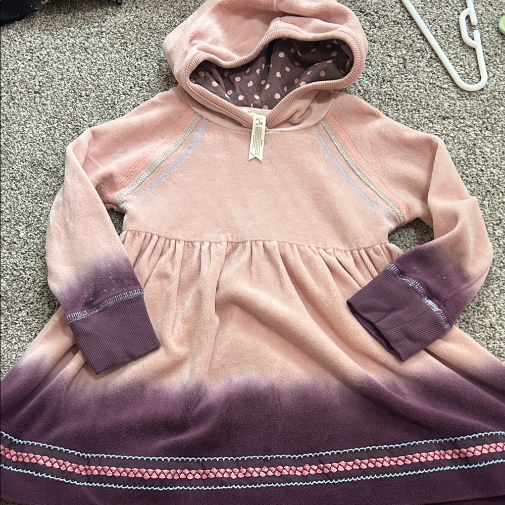 MATILDA JANE Pink and Purple Hooded Dress